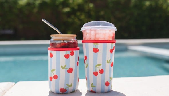 Cherry Striped Drink Sleeve gallery