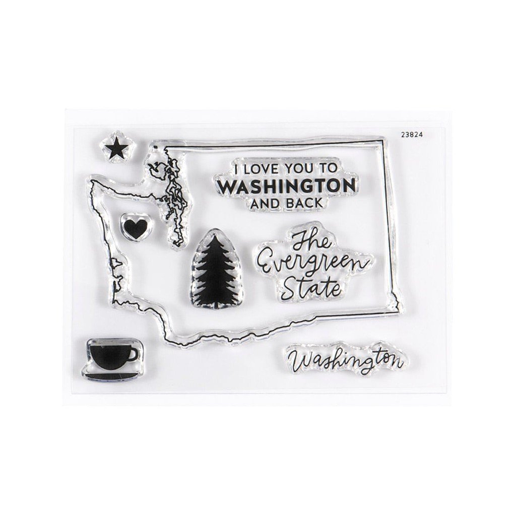 Stamp Set : 3x4 I Love Washington by Hello Forever item
