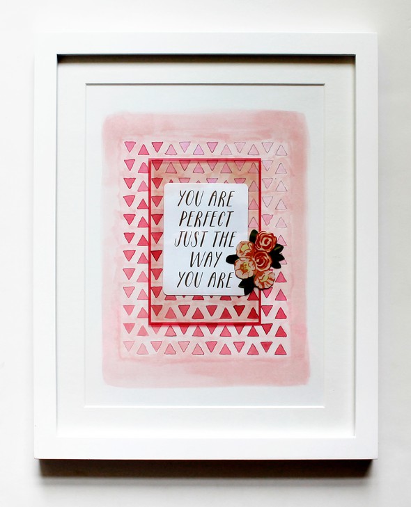 You are perfect framed sentiment by Carson gallery