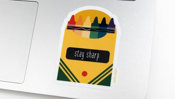 Stay Sharp Sticker gallery