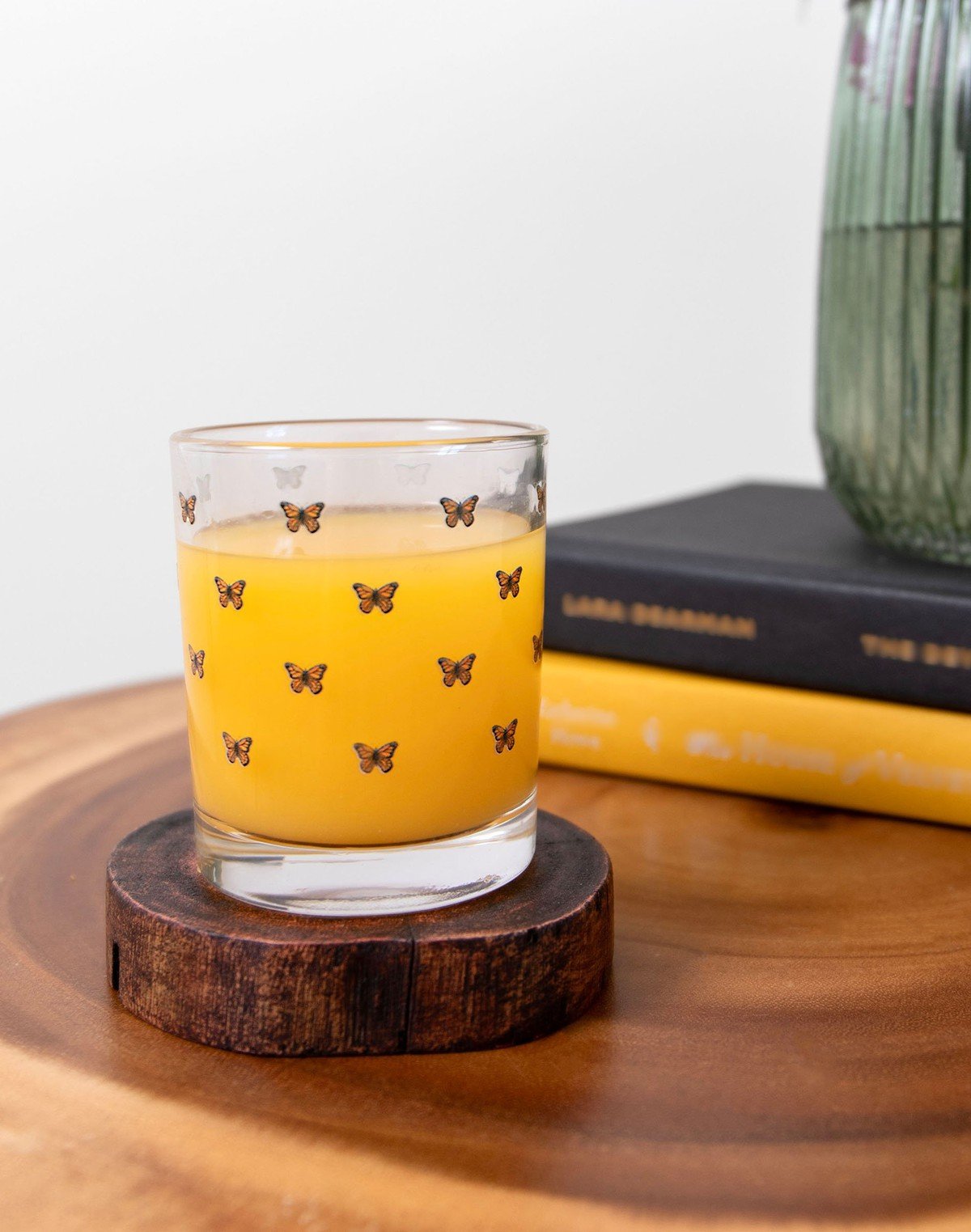 Tiny Monarch Butterflies Short Juice Glass item