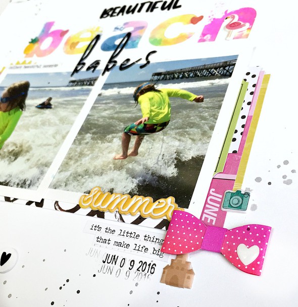 Beautiful Beach Babes Layout in Mixed Media Cuts gallery
