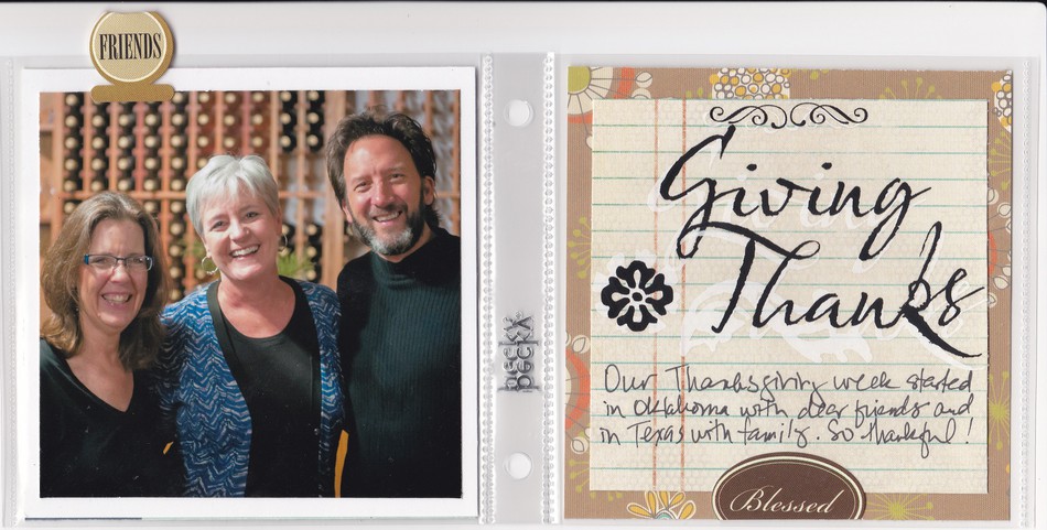 Giving Thanks (mini album pages)
