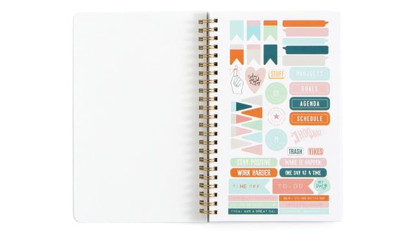 Mint Zebra 5×8" Weekly/Monthly Spiral Planner gallery