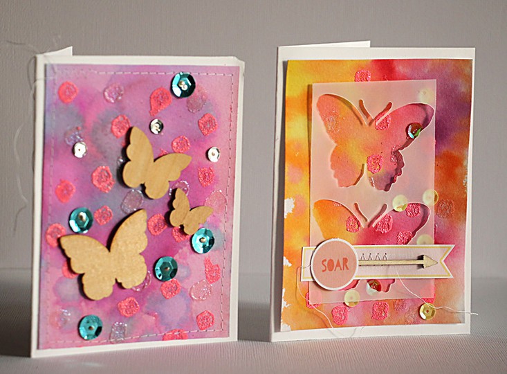 Watercolour Background cards