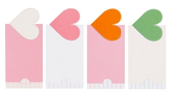 Tuck Cards - Heart gallery