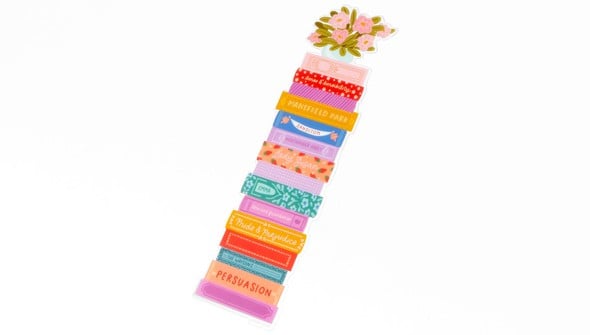 Jane Austen Book Stack Transparent Bookmark gallery