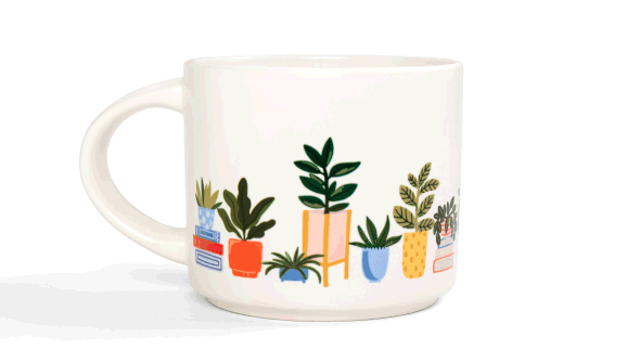 Potted Plants Large Ceramic Mug  gallery