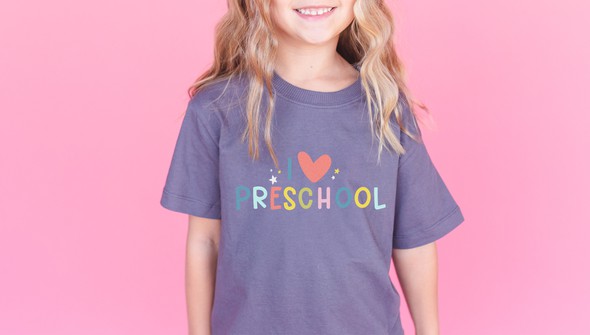 I Love Preschool - Youth Pippi Tee - Dark Gray gallery