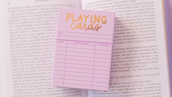 Lilac Library Card Deck Of Playing Cards gallery