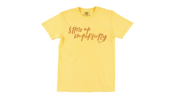 Show Up Imperfectly Tee - Yellow gallery