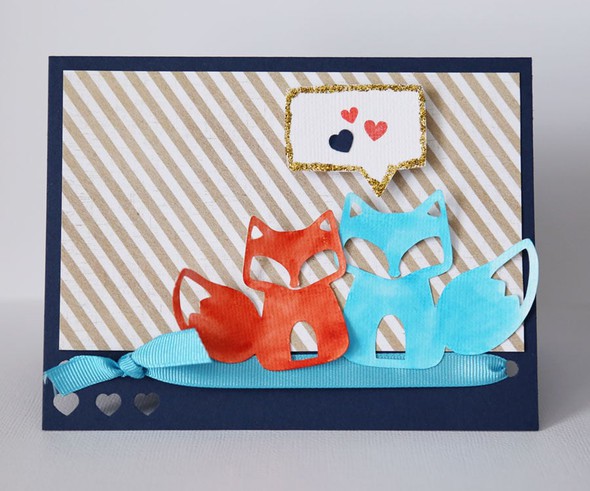 Foxes card by CristinaC gallery