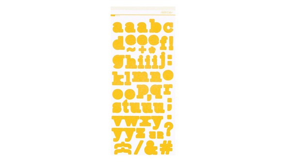 In Review 3×8 Alphabet Sticker Sheet - Yellow gallery