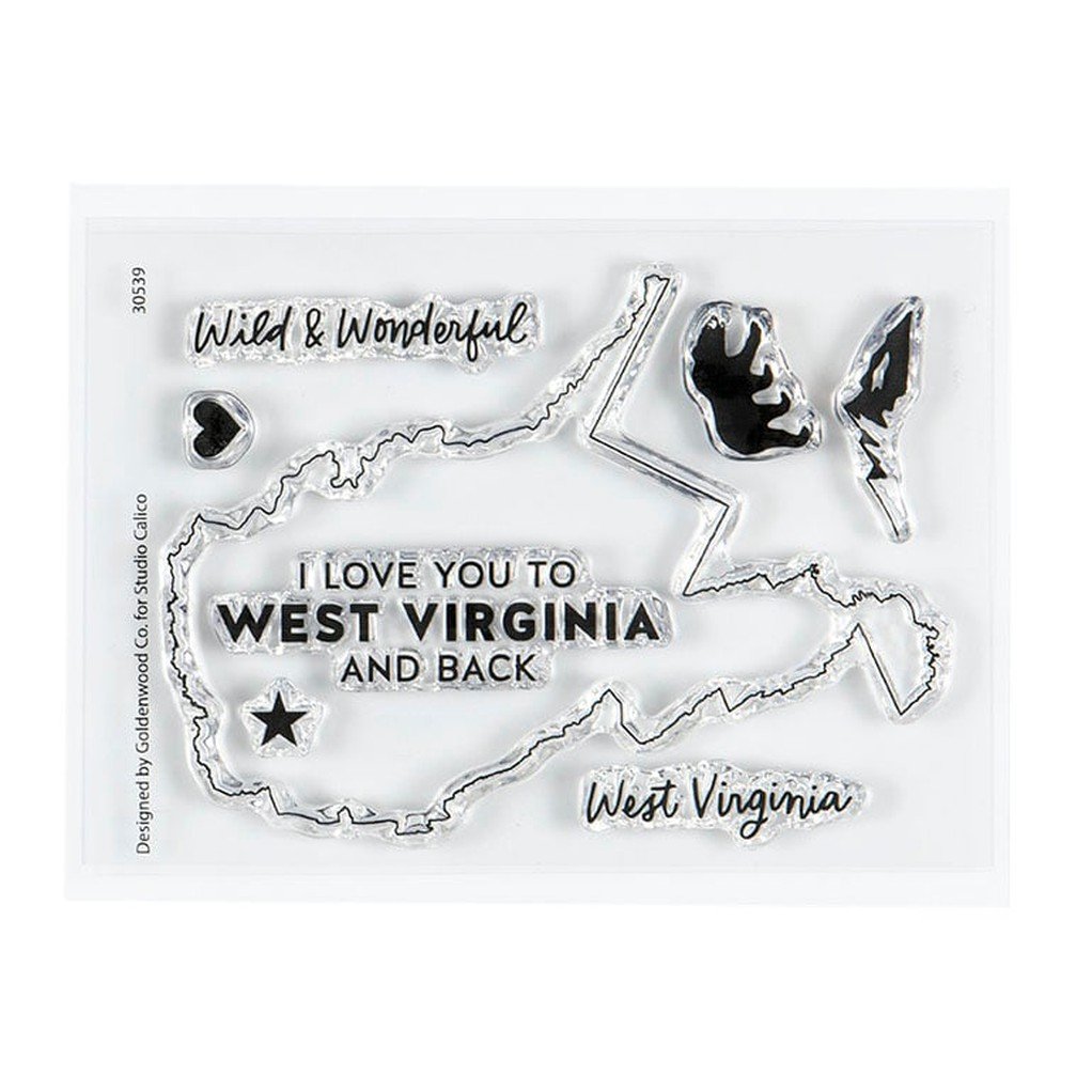 Stamp Set : 3x4 I Love West Virginia by Hello Forever item