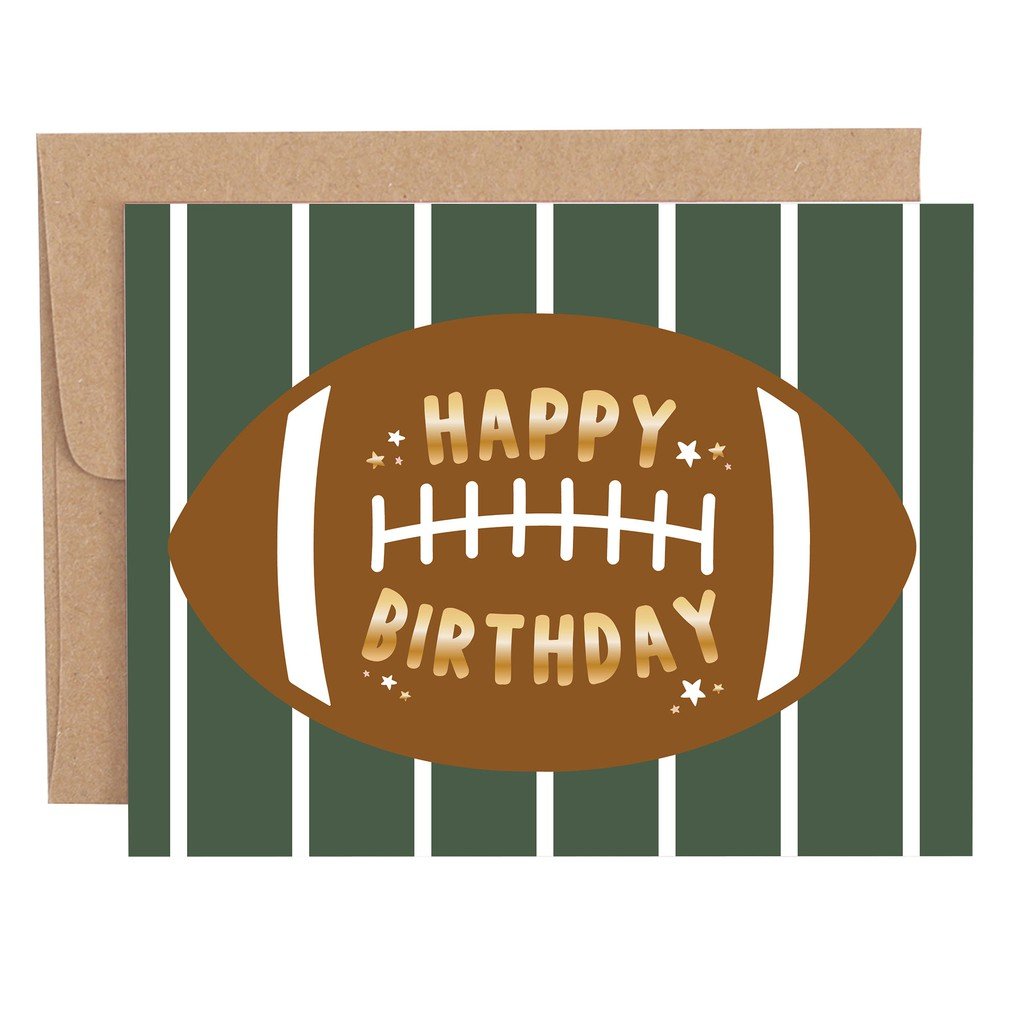 Happy Birthday Football Greeting Card item