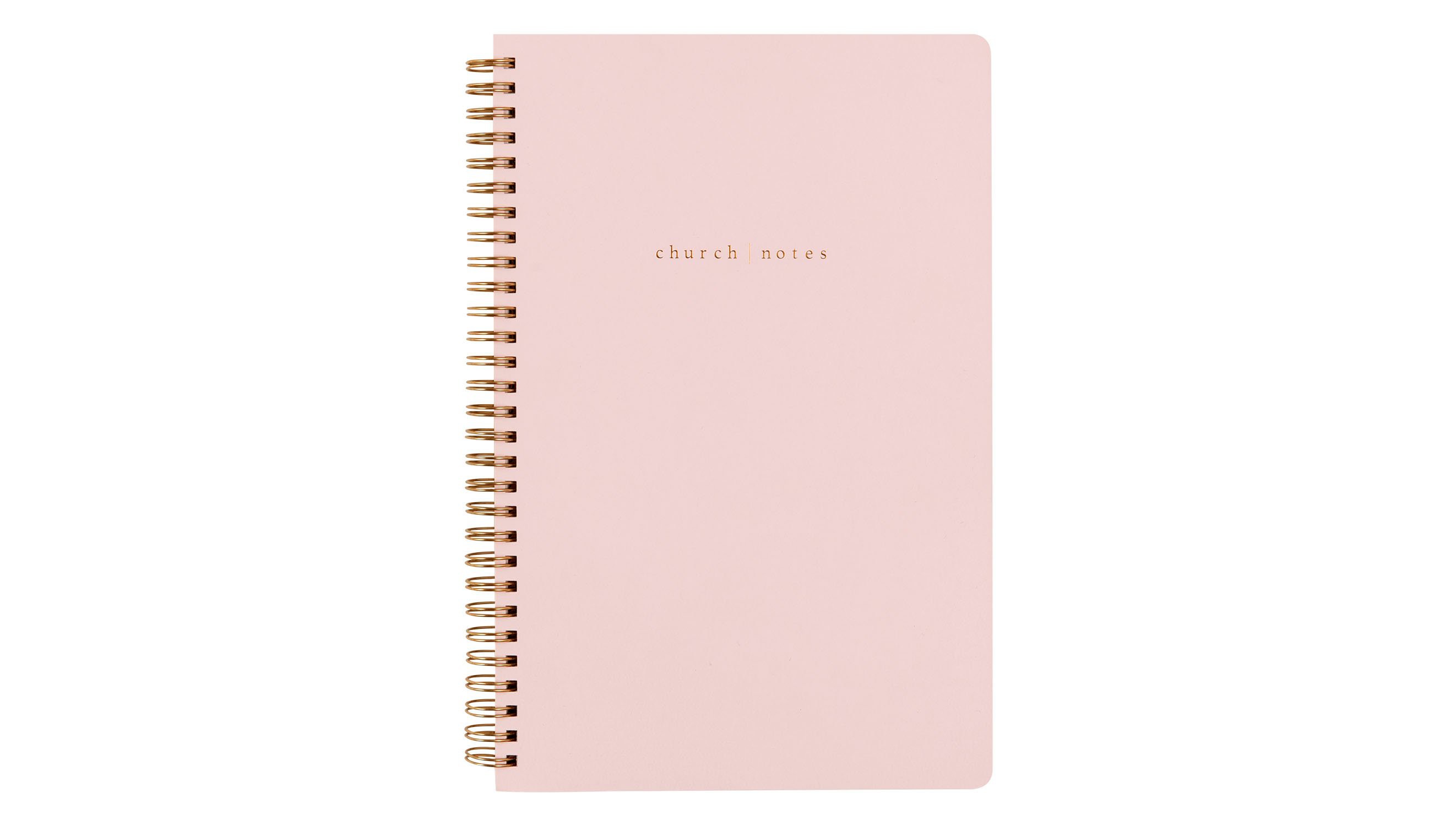 Blush Pink Sketchbook Gold Script Monogram Name Notebook