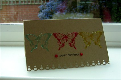 Butterfly "Happy Birthday" Card
