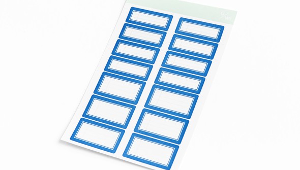 Note to Self Label Stickers - Blue gallery