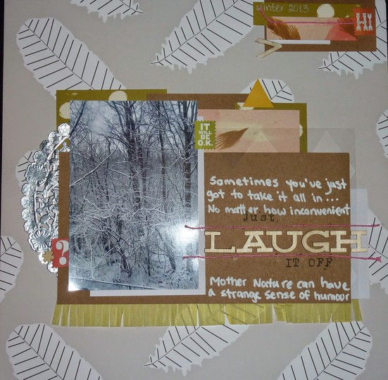 Last Layout made with Penny Arcade scrapbook kit