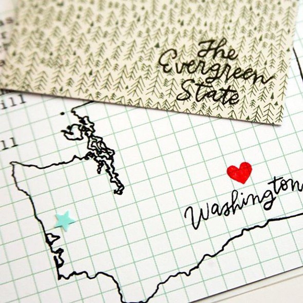 Stamp Set : 3x4 I Love Washington by Hello Forever gallery