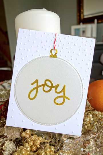 Joy Ornament Christmas Card