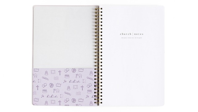 Notebook - Lilac with Maps, 3 of 8