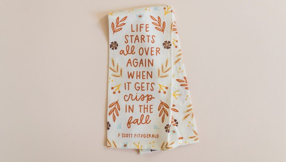 Life Starts in the Fall Tea Towel gallery