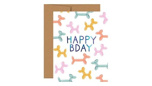 Balloon Animal Birthday Greeting Card gallery