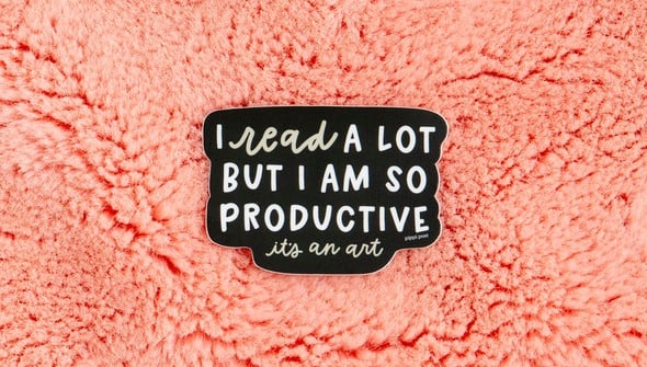 I Read A Lot Decal Sticker gallery