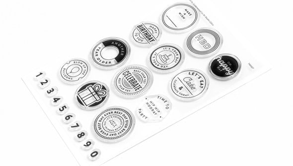 Stamp Set : 4×6 Birthday Seals by Goldenwood Co gallery