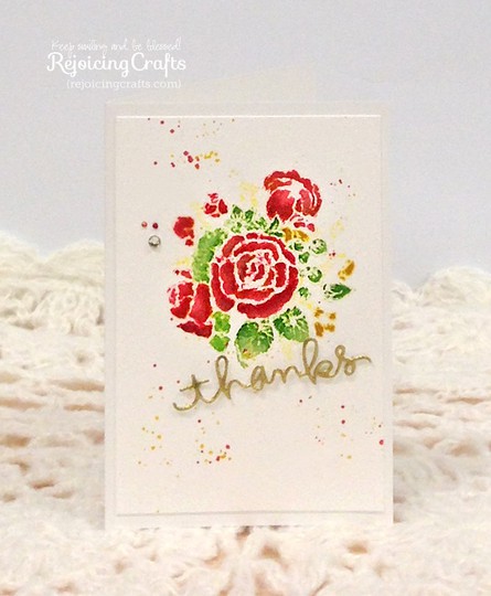 Watercolouring an Embossed Image