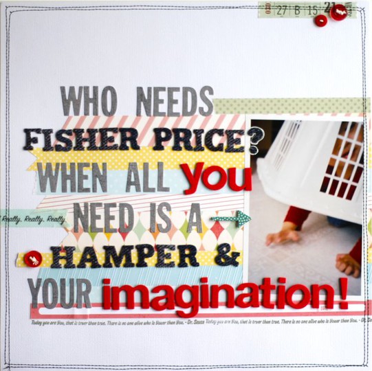 Who Needs Fisher Price?  When ALL You NEED IS A Hamper & your Imagination!
