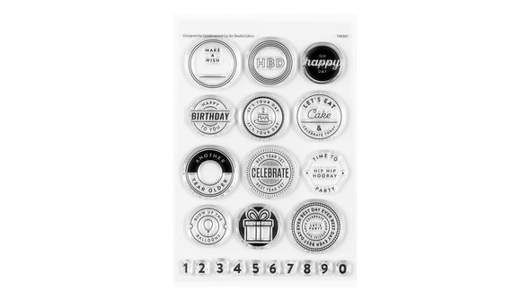 Stamp Set : 4×6 Birthday Seals by Goldenwood Co gallery