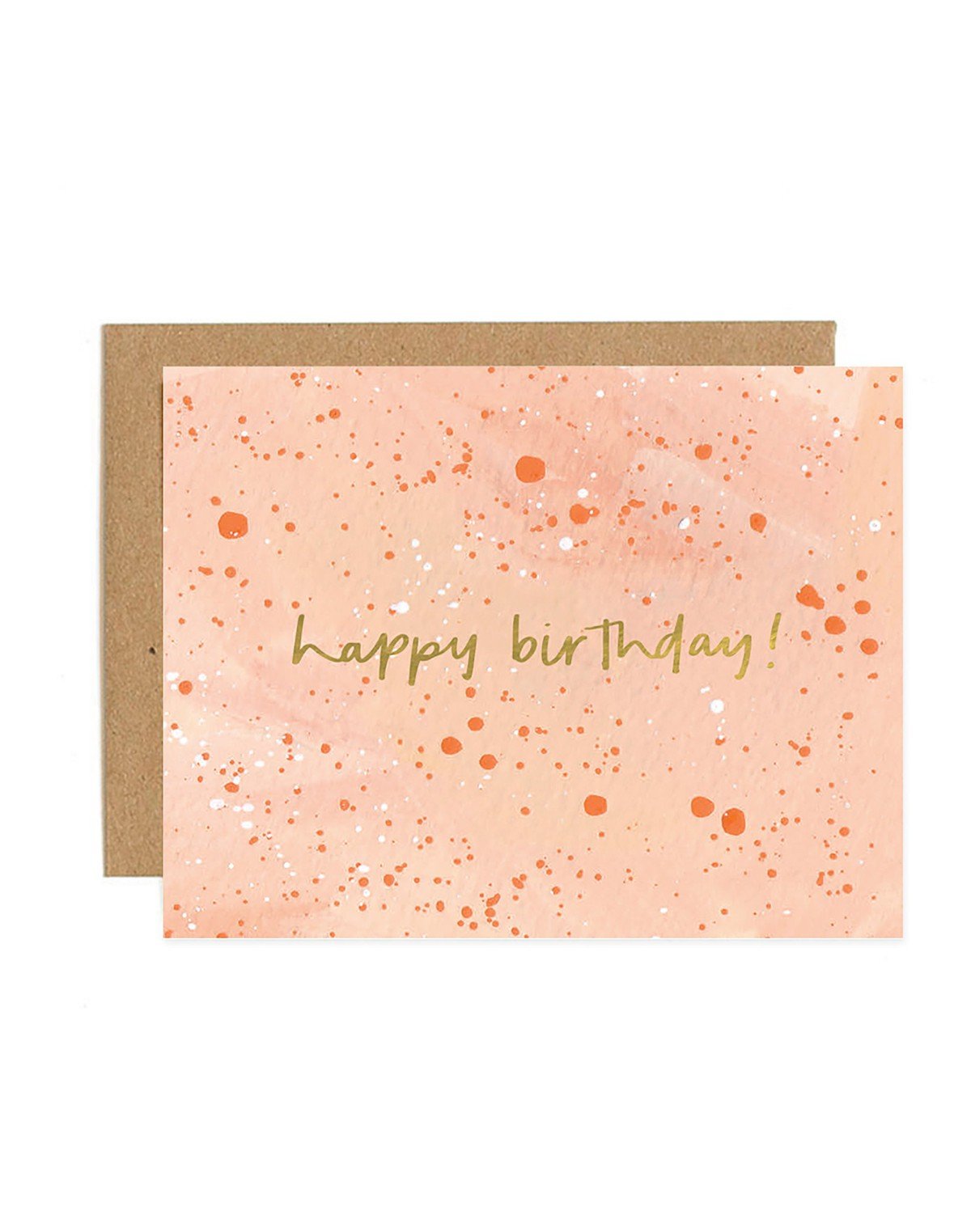Speckled Zinnia Birthday Greeting Card item