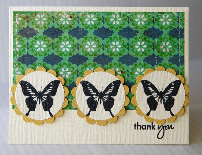 Thankyou butterflycard sc1111
