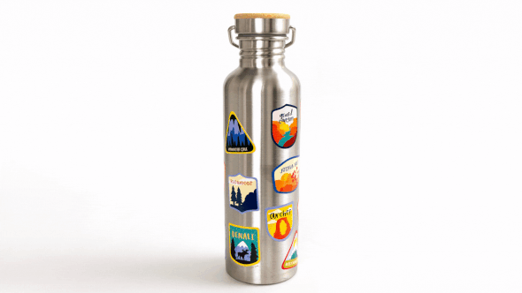 National Parks Badge Waterbottle gallery