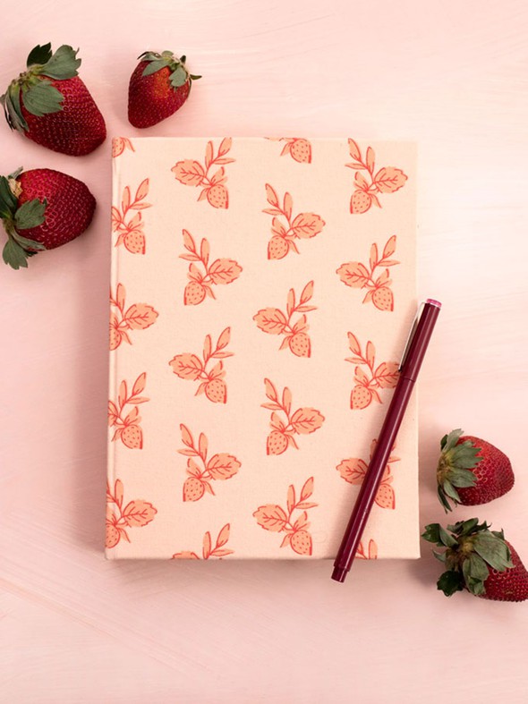 200812 strawberry clothbound notebook slider2 original