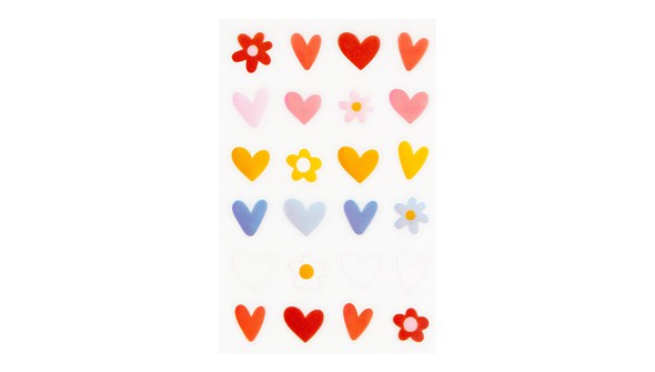Hearts & Flowers Stickers gallery