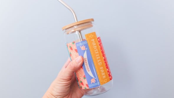 Jane Austen Books Glass Can gallery