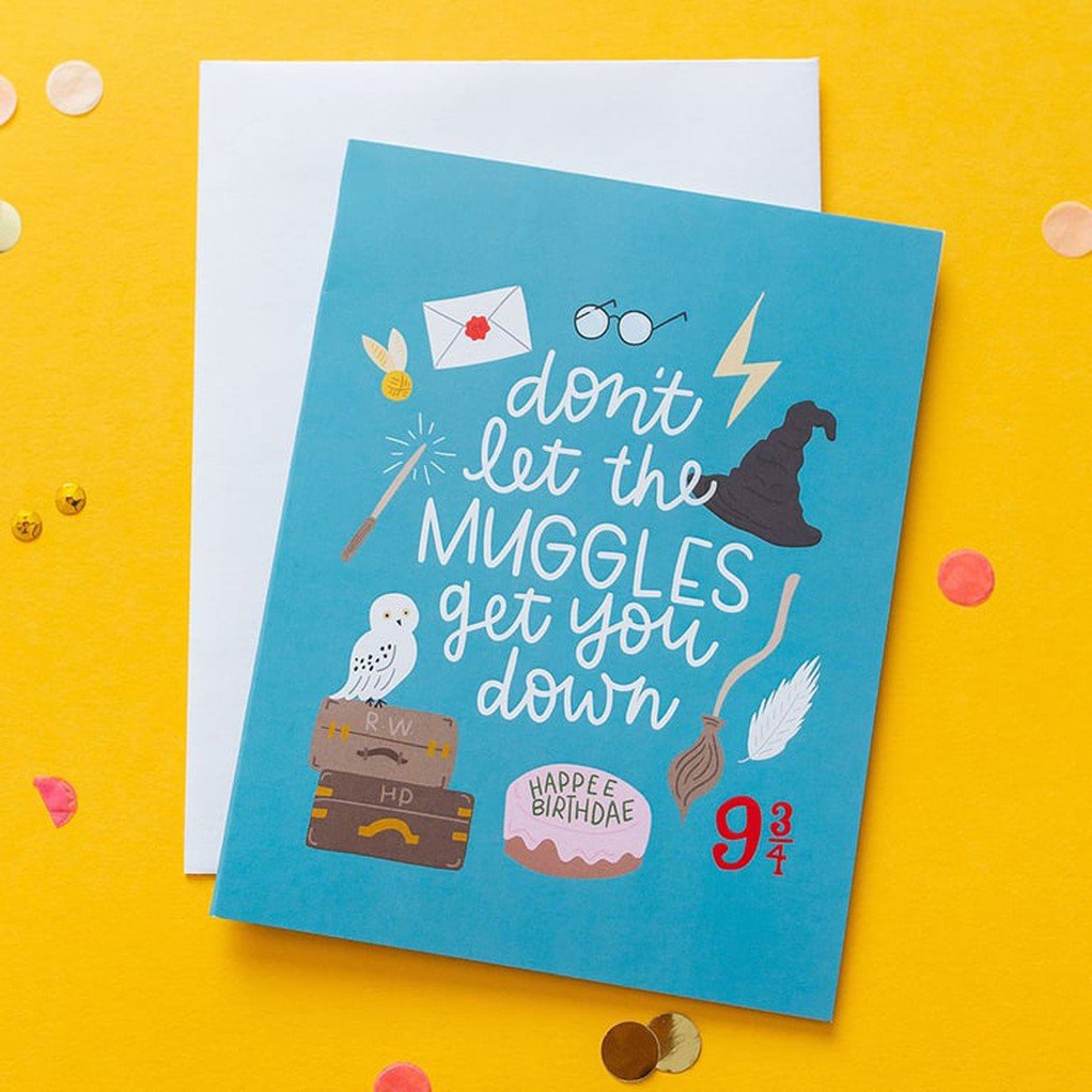 Don't Let the Muggles Get You Down Greeting Card item