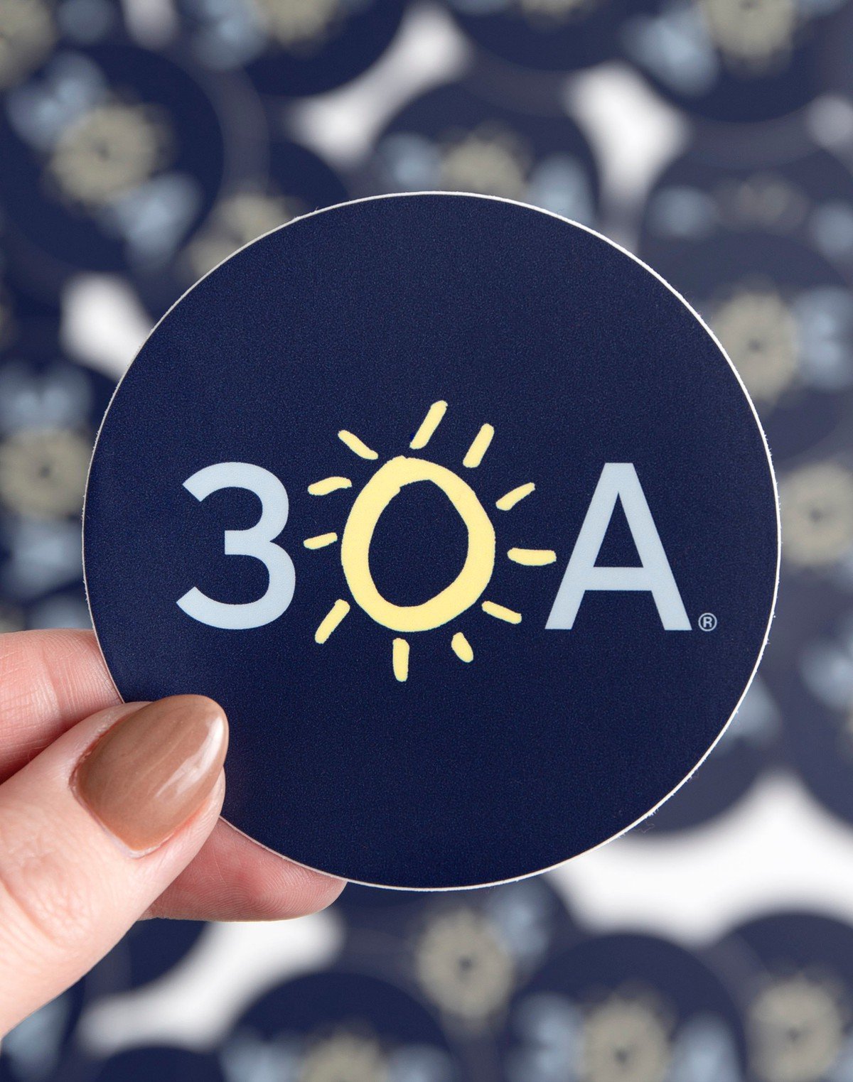 30A® Tonal Sticker - Navy item