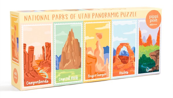 National Parks Of Utah - 400 Piece Panoramic Jigsaw Puzzle gallery