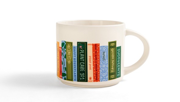 Plant Books Large Ceramic Mug gallery