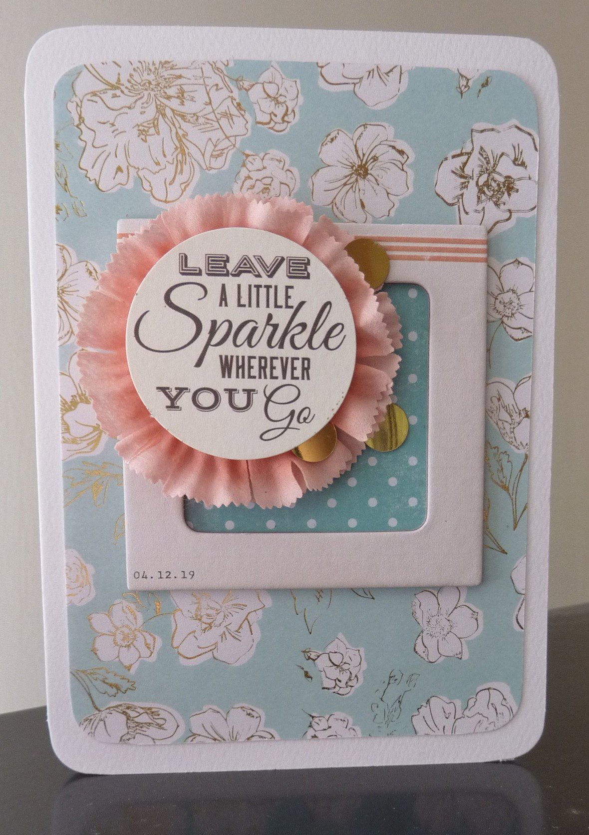 Leave a little sparkle card original