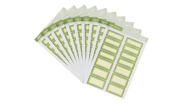 Color Theory Bulk Label Stickers - Yes Peas Scalloped Border gallery