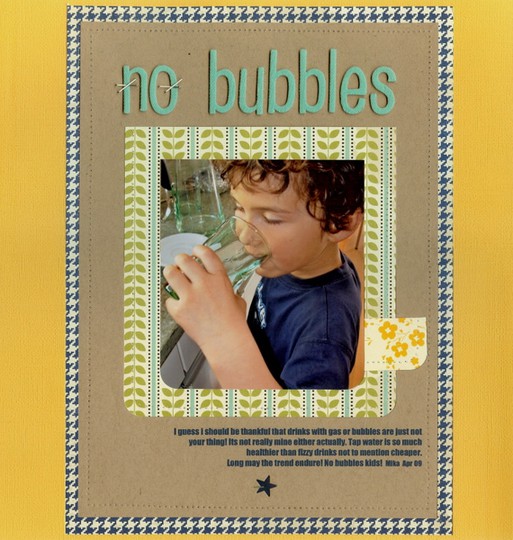 no bubbles