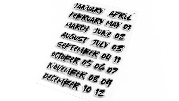 Months & Numbers 6x8 Stamp Set gallery