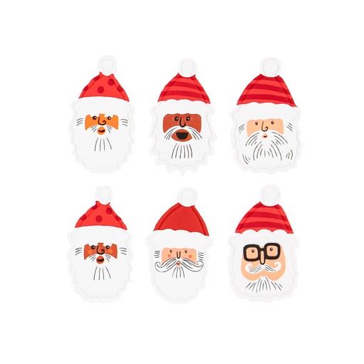 Picture of Dimensional Puffy Santas