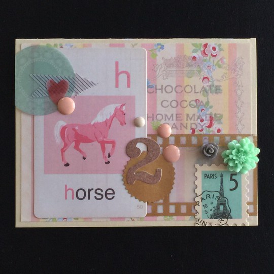 Vintage Horse card