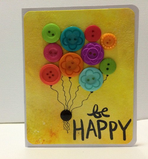 Be Happy Balloons Card 